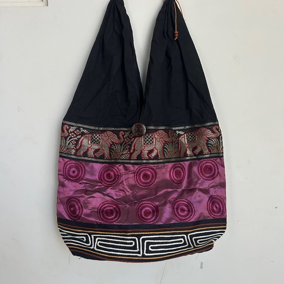 Handbags - Boho Embroidered Elephant Bag Tote Hobo Satchel